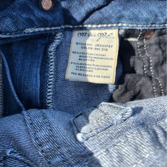 MISS ME BOYFRIEND CASUAL DENIM BLUE JEAN CAPRIS SZ 26 - Picture 8 of 8